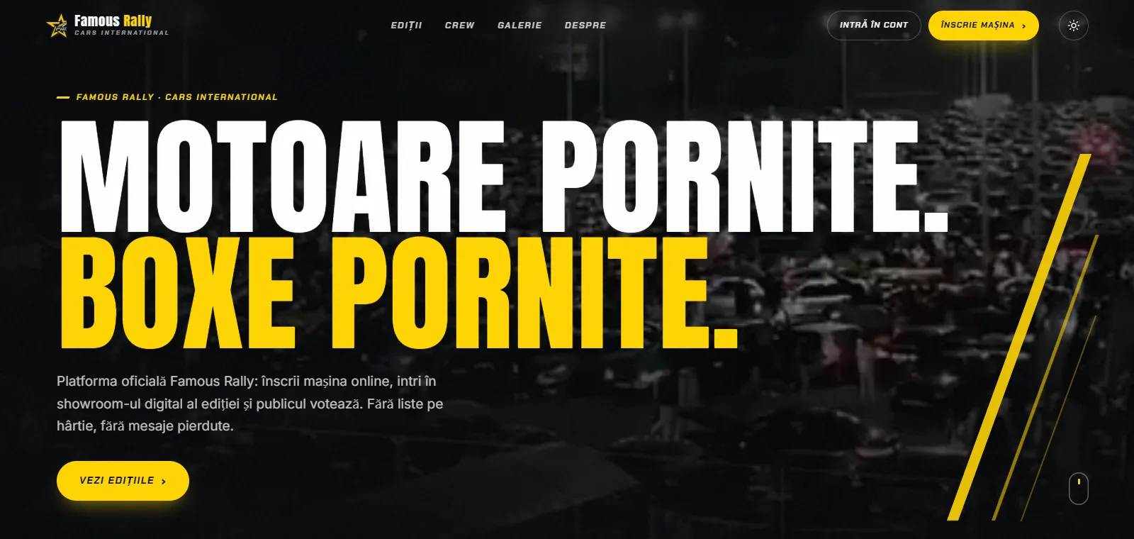Famous Rally — Website design
